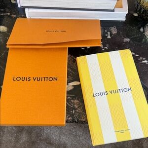 Louis Vuitton Jane Vibrant Orange and Yellow Notebook
